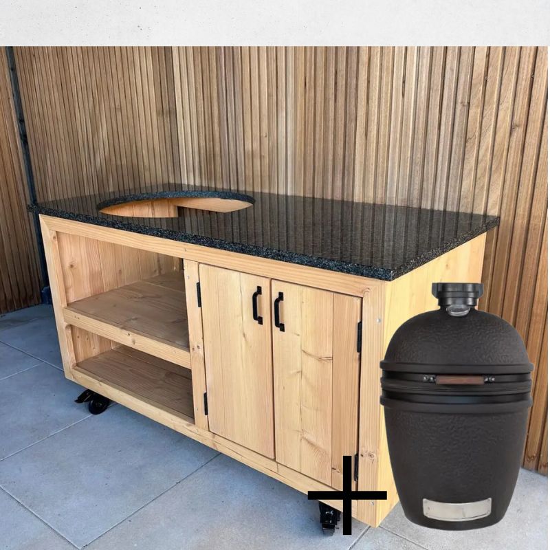 Combi deal Houten Buitenkeuken granieten blad impala Nox bastard urban large solo Combi deal Houten Buitenkeuken + granieten blad impala Nox+ bastard urban large solo