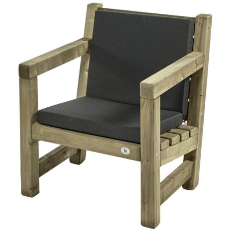 Loungestoel met kussens