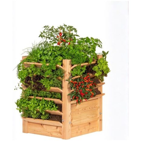Multi plantenbak kruidenbak lariks B60xD60xH80 cm