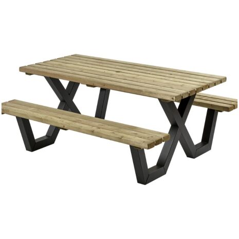 Picknicktafel geimpregneerd metalen frame 180cm