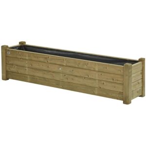Houten Plantenbak Geรฏmpregneerd 180 x 40 cm