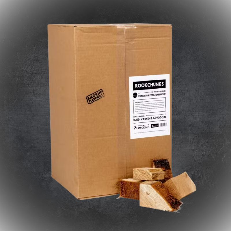 Smokin Flavours rookchunks eik 5kg Smokin’ Flavours rookchunks eik 5kg