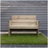 Tuinbank 2 zits lisse met achtergrond