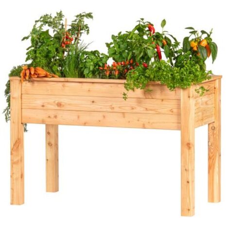Verhoogde moestuinbak lariks B120 x D60 x H80 cm