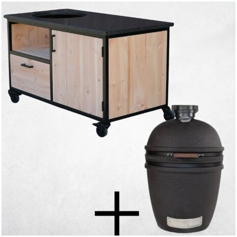 combi deal buitenkeuken delft met granieten blad + bastard urban large solo