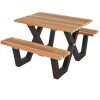 hardhouten kinderpicknicktafel