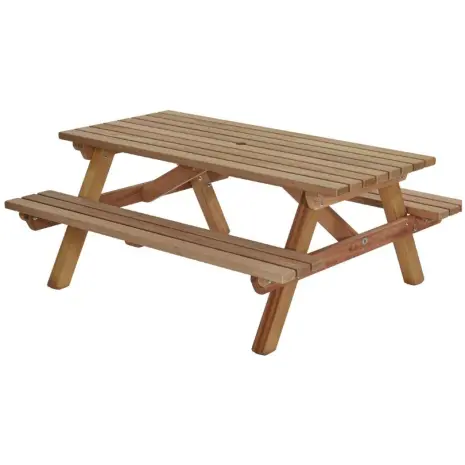 hardhouten picknicktafel 180