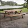 hardhouten picknicktafel 180 met achtergrond