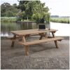 hardhouten picknicktafel met banken