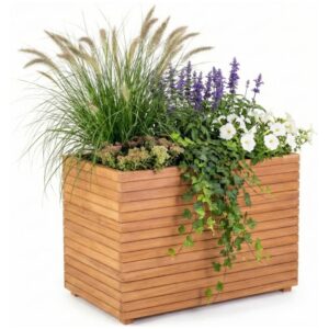 Teakhouten Bloembak Maros 100x100x80 cm