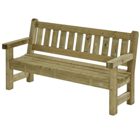houten parkbank driezits