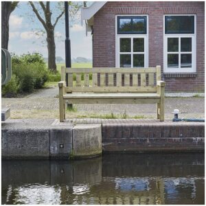 Houten parkbank Zeist driezits