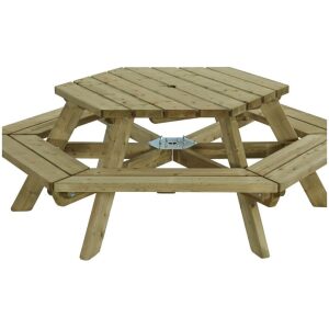 picknicktafel zeshoek