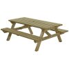 rechthoekige picknicktafel 200 cm