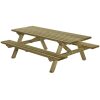 rechthoekige picknicktafel 230 cm
