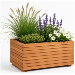 Teakhouten Bloembak Manado 120x50x60 cm