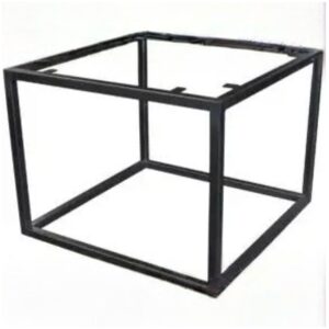 Metalen onderstel Iron Cube 1000 × 1000 × 380 mm – Zwart