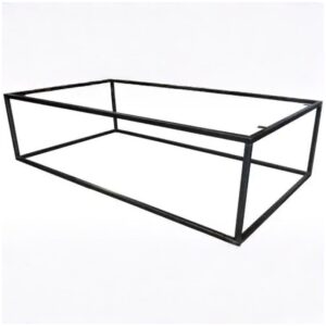 Metalen salon tafelonderstel Iron Cube 1200 × 700 × 380 mm – Zwart