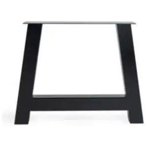 Metalen tafelonderstel A 100 × 100 mm – Zwart (set van 2)