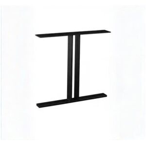 Metalen tafelonderstel T Exclusiveline 80 × 20 mm – Zwart (set van 2)