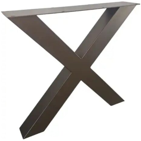 metaal onderstel x anodic brown 100x100mm metaal onderstel x anodic brown 100x100mm