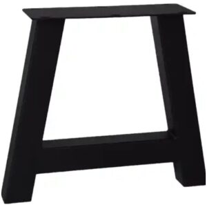 Metalen bankonderstel A Bank 60 ร 60 mm โ Zwart (set van 2)