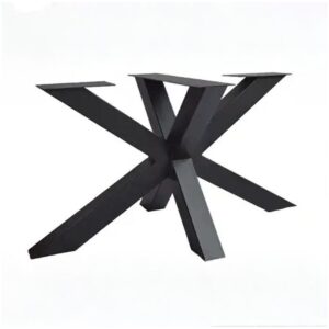 Metalen tafelonderstel Rex Regular 1400 × 800 mm – Zwart