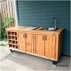 Buitenkeuken Douglas Janine met spoelbak en barbecue showmodel