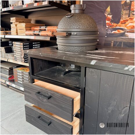 Buitenkeuken compleet met kamado XL en Compact 300 cm