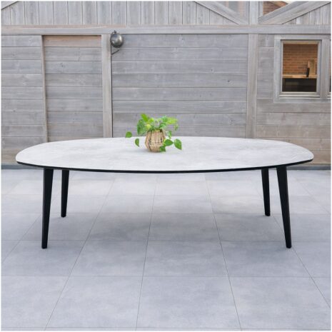 Complete HPL tuintafel en stoelen set voor buiten