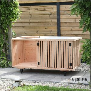 Douglas buitenkeuken met latjes voor Weber 57 cm