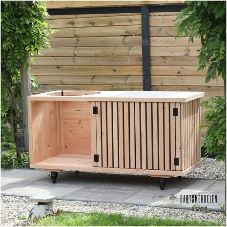 Douglas buitenkeuken met latjes voor Weber 57 cm