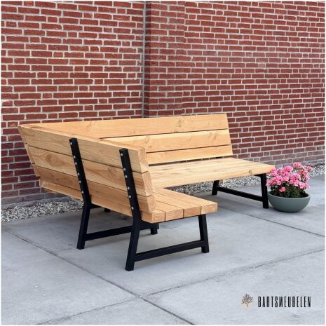 Douglas lounge met stalen frame Roosendaal 230 x 155 cm
