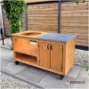 Kamado tafel douglas 150×70 voorraadmodel