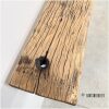Oud eiken zwevende wandplank met nerf details 60 cm WP-005