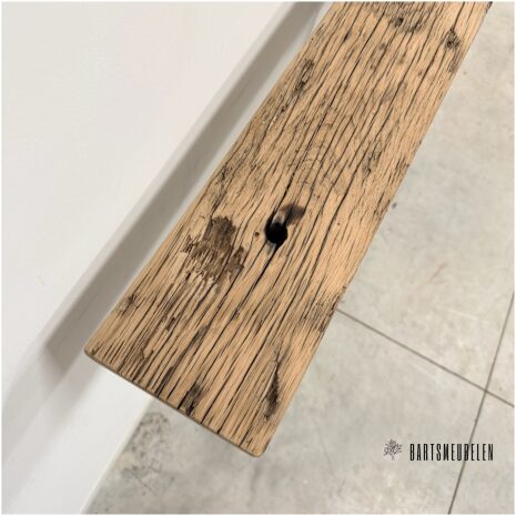 Oud eiken wandplank 120x15 cm WP-016