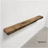 Oud eiken wandplank zwevend 120cm WP 023 Oud eiken wandplank zwevend 120cm WP-023