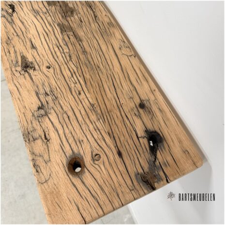 oud eiken wandplank 120 cm WP-019